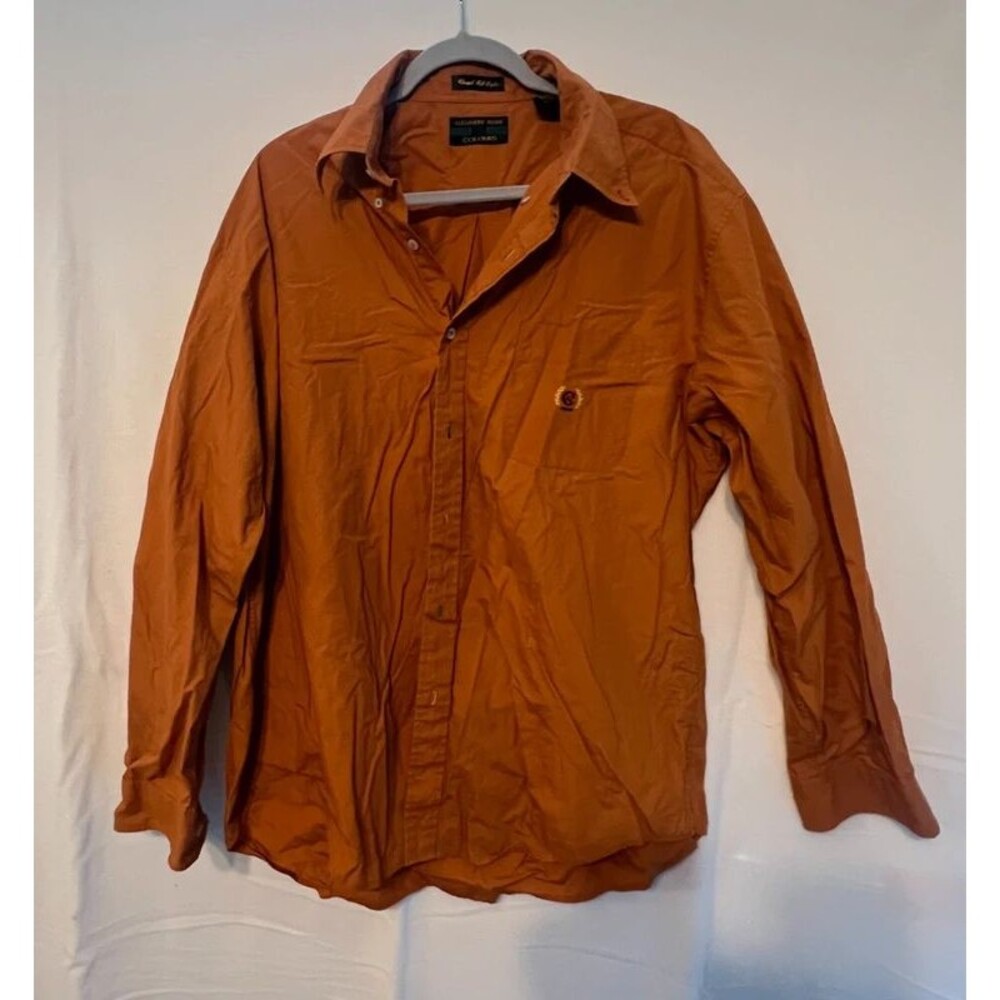 Alexander Julian Colours Chapel Hill Poplin Rust Button Down Shirt